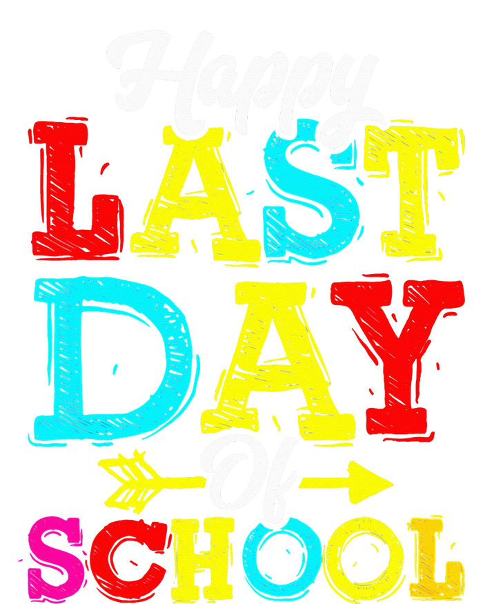 Happy Last Day Of School Graduation Teacher Students High Crown Mesh Back Trucker Hat