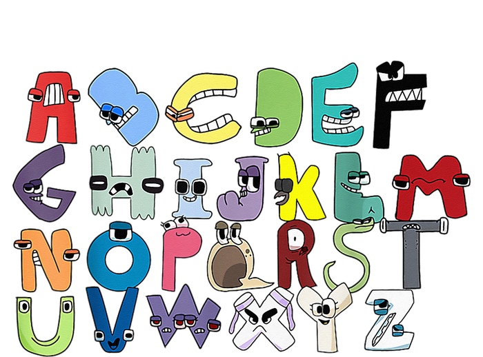 Villain Letter ABC Learning Matching Evil Alphabet Lore T-Shirt