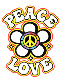 PEACE SIGN LOVE 60s 70s Tie Dye Hippie Costume Sweatshirt