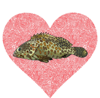 Groupers Valentines Day Fish Love Fingerprint Meaningful Gift Bumper Sticker