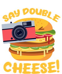 Hamburger Cheeseburger Camera Say Double Cheese Gift T-Shirt