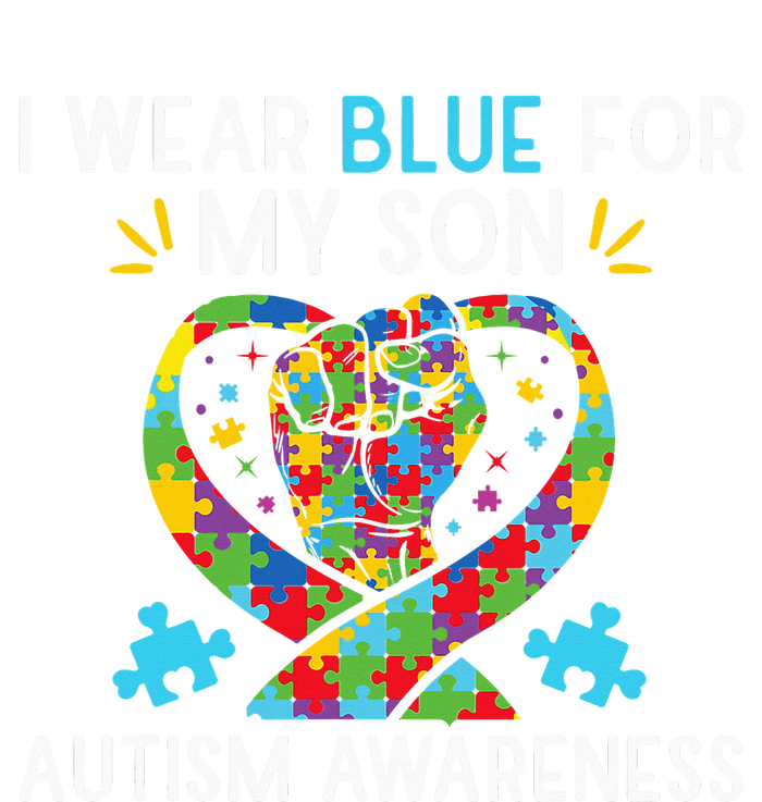 Autism Awareness I Wear Blue For My Son Sustainable Beanie