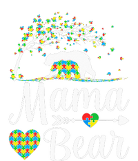 Autism Awareness Mama And Bear Support Autistic Autism Mom Women's V-Neck T-Shirt