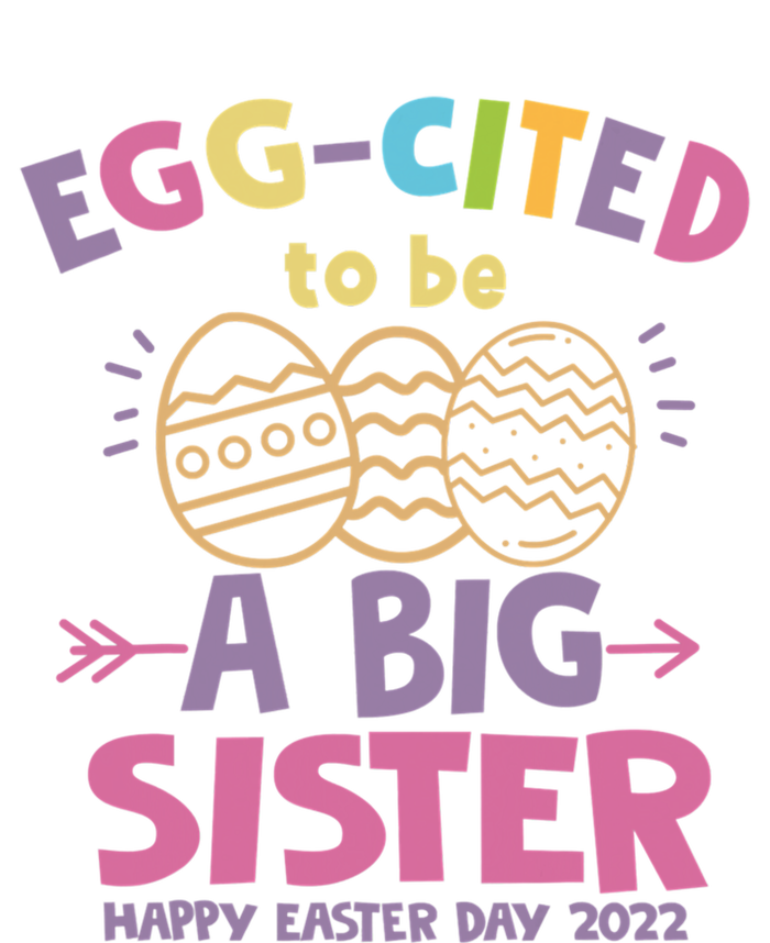 Happy Easter Day Eggcited I Am Going To Be A Big Sister Gift Tie-Dye Long Sleeve Shirt