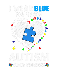 Heart I Wear Blue For My Son Autism Awareness Month T-Shirt