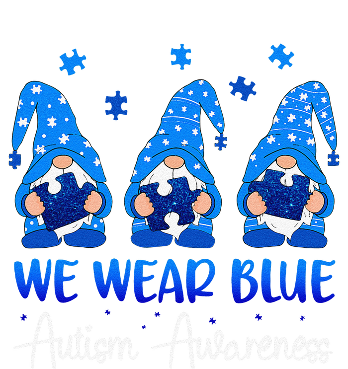 Gnomes Autism Holding Blue Puzzle Autism Awareness Gnome T-Shirt