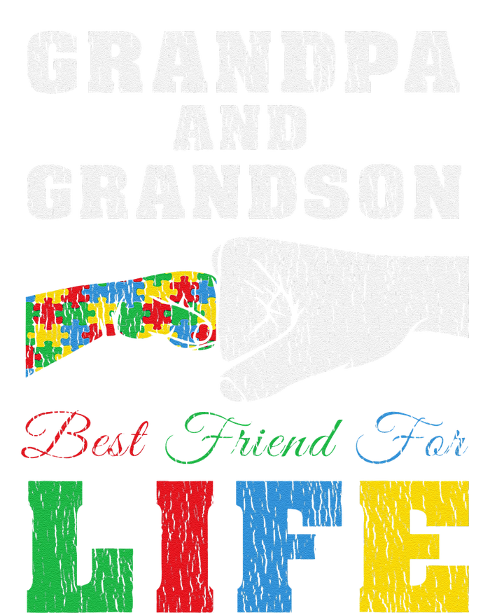 Grandpa Grandson Matching Autistic Autism Awareness Papa T-Shirt