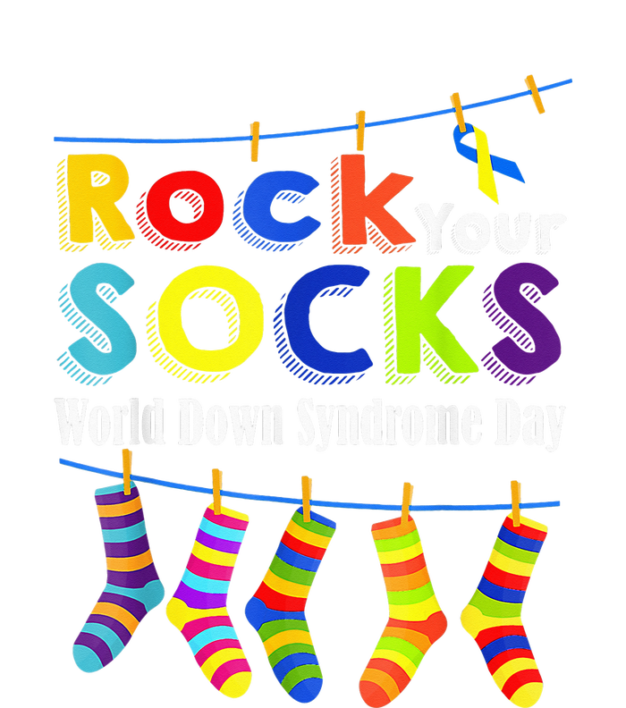 Cute Rock Your Socks 3 21 Trisomy 21 World Down Day Tie-Dye T-Shirt