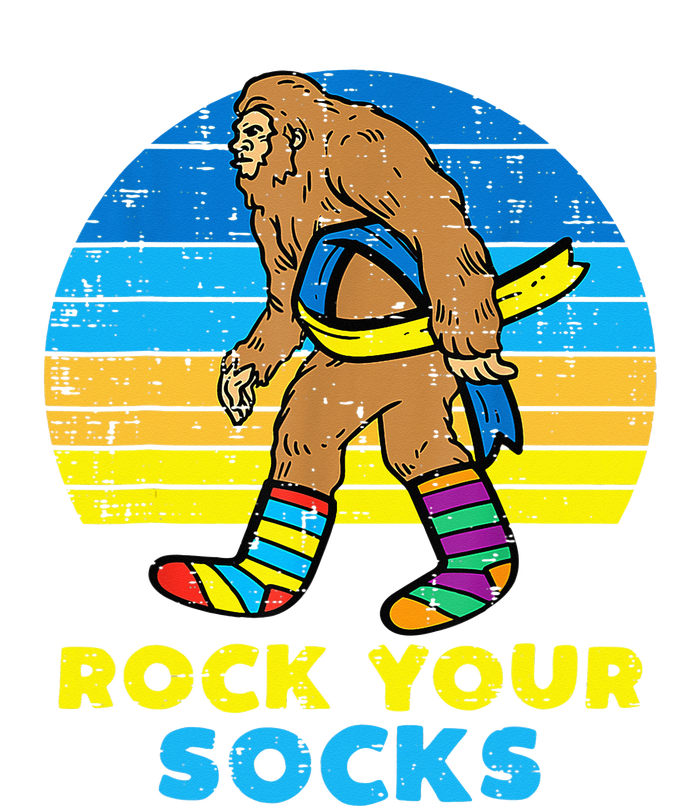 Rock Your Socks Awareness Sasquatch Down Syndrome Bumper Sticker