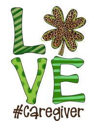 Happy Patrick's Day Love Caregiver Nurse Irish And Leopard Gift T-Shirt