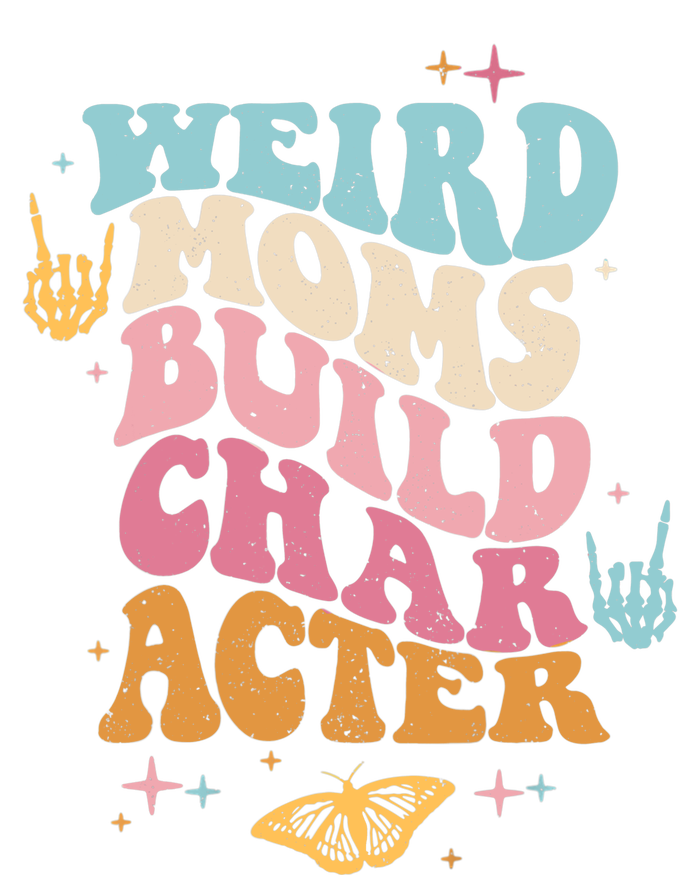 Groovy Weird Moms Build Character, Overstimulated Mom (Back) Valucap Bio-Washed Visor