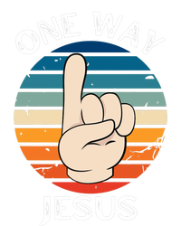 One Way Jesus People Christian Revolution Finger Up Retro Women's Perfect Tri Tunic Long Sleeve Shirt