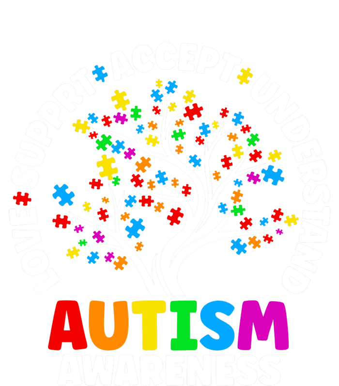 Autism Love Accept Support Autistic Autism Awareness Tank Top