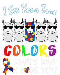 I See Your True Colors Llama Autism Awareness Sustainable Beanie