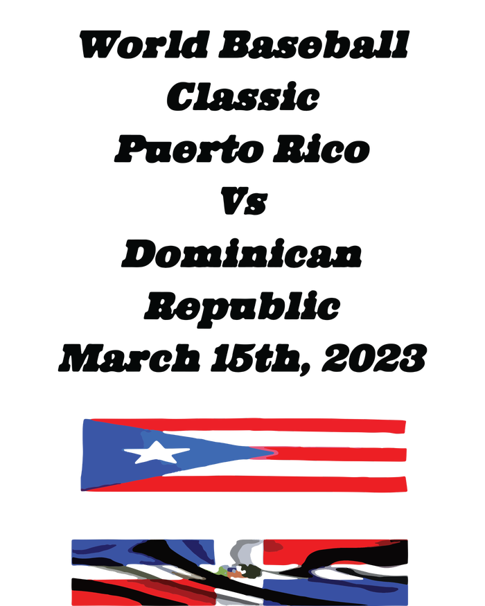 Puerto Rico Vs Dominican Republic Premium T-Shirt