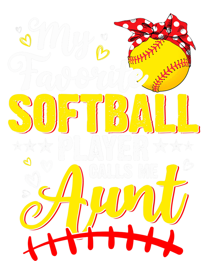 My Favorite Softball Player Calls Me Aunt Softball Auntie Tank Top