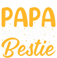 Papa is my bestie - Son and Daughter Funny Fathers Day Premium Hoodie