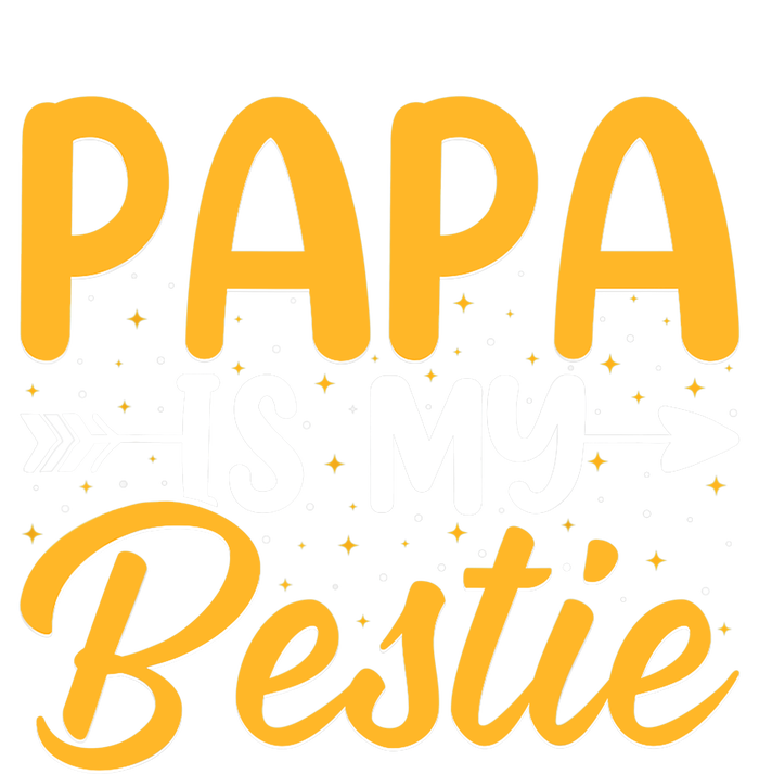 Papa is my bestie - Son and Daughter Funny Fathers Day Premium Hoodie