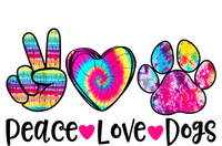 Peace Love Dogs Tie Dye Dog Paw Dog Mom Mother's Day Premium T-Shirt