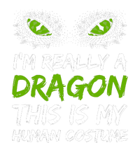 Im Really A Dragon This Is My Human Costume Women's Fleece Hoodie