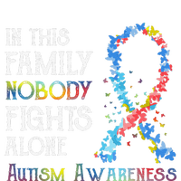 In This Family Nobody Fights Alone Autism T-Shirt