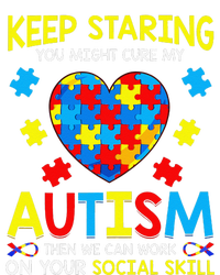 Keep Staring You Might Cure My Autism Puzzle Gift T-Shirt