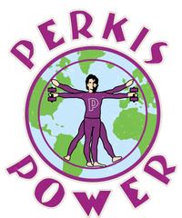 Funny Perkis Power Fitness Logo T-Shirt