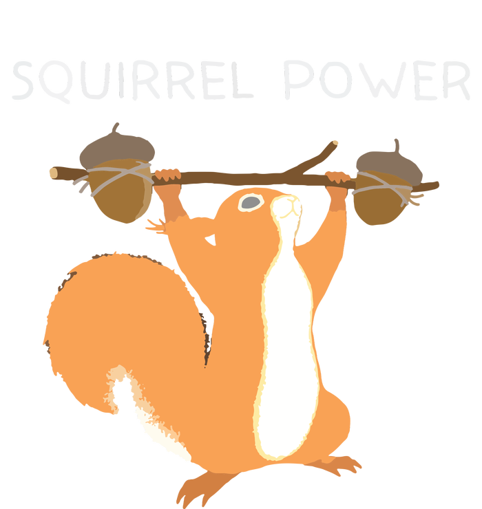 Cute Squirrel Power Garment-Dyed Sweatshirt