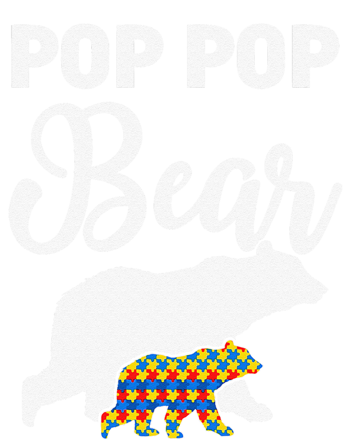 Pop Pop Bear Autism Awareness Gift For Proud Autism Granddad T-Shirt