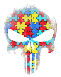 Skull Autism Awareness Tee Mom Dad Autism T-Shirt