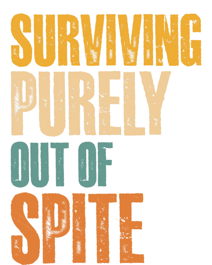 Surviving Purely Out Of Spite Vintage Humorous Toddler Long Sleeve Shirt