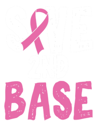 Funny Breast Cancer Awareness Month Save Second 2nd Base Gift Ladies Essential Flowy Tank