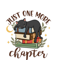 Just One More Chapter Black Cat Gift For Reading Books Cropped Pullover Crew