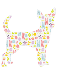 Chihuahua Easter Bunny Dog Silhouette T-Shirt