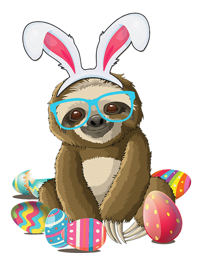 Cute Sloth With Bunny Ears Egg Hunting Easter Sloth Sweatshirt Cinch Pack Bag