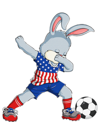 Dabbing Bunny Easter Day Soccer Happy Easter Zip Tote Bag