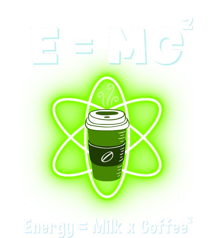 E=mc2 Funny Science Coffee Energy Milk Long Sleeve Pajama Set