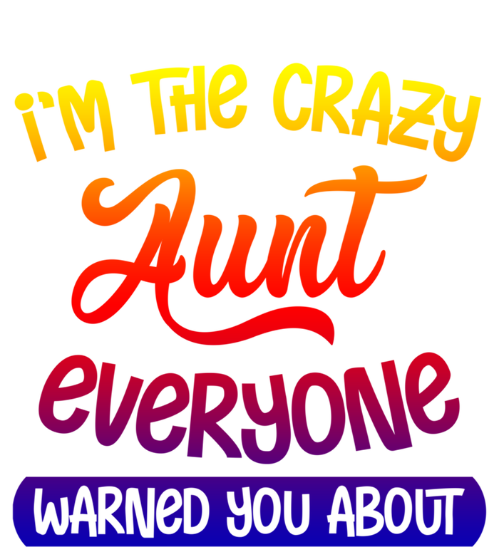 I'm The Crazy Aunt Everyone Warned You About Funny Auntie Gift Valucap Bio-Washed Visor