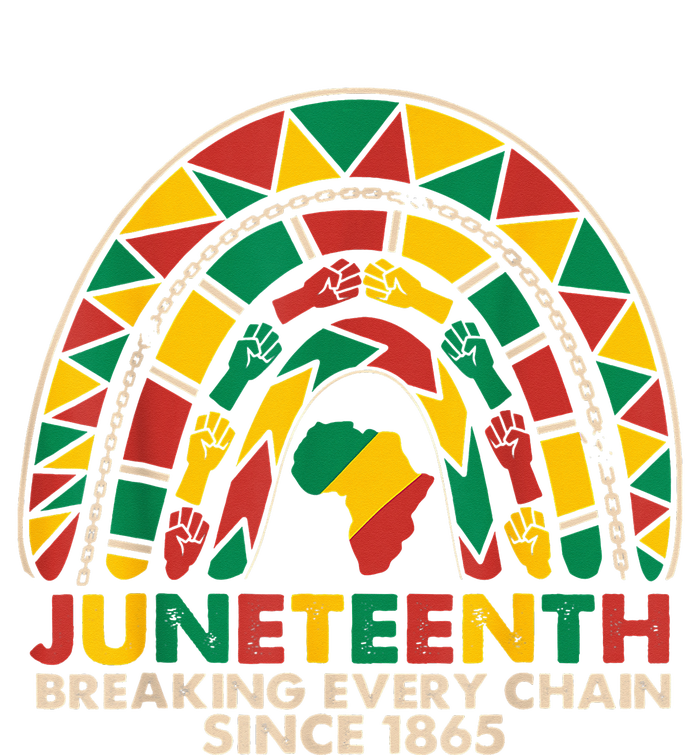 Juneteenth Breaking Chains Since 1865 Black Rainbow Women's T-Shirt