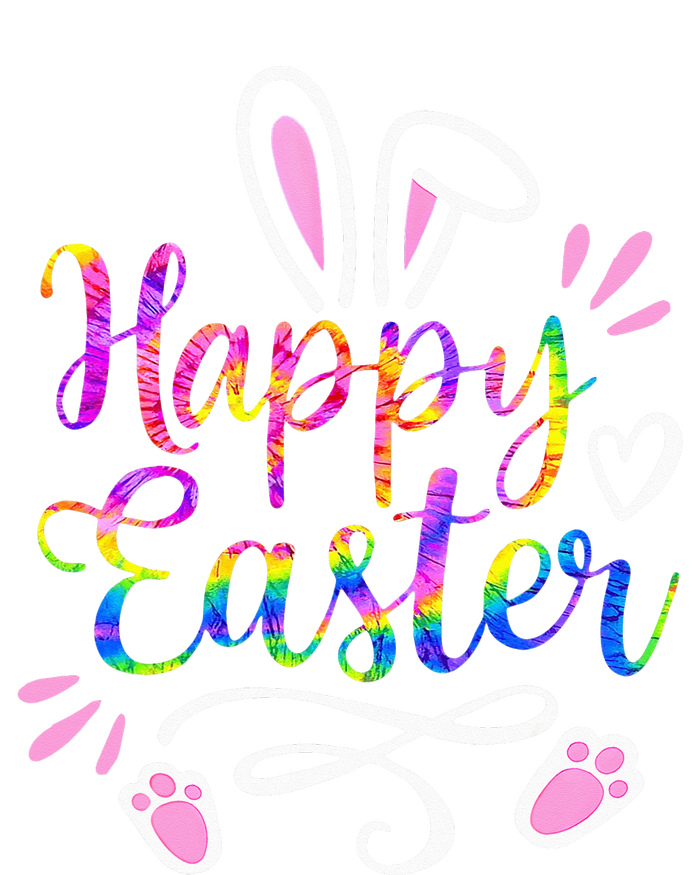 Happy Easter Bunny Rabbit Face Tie Dye Easter Day T-Shirt