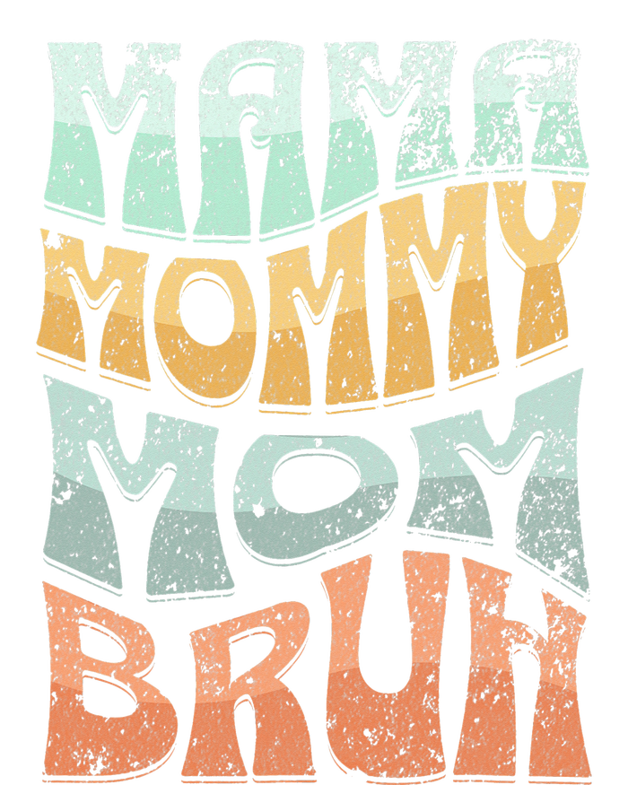 Funny Mama Mommy Mom Bruh Retro Top Kids Long Sleeve Shirt