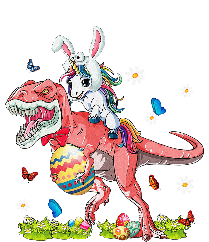 Dinosaur Easter Day Unicorn Riding Trex Bunny Costume Gift Softstyle Adult Sport Polo