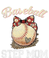 Mother's Day Baseball Step Mom Leopard Softball Gifts T-Shirt