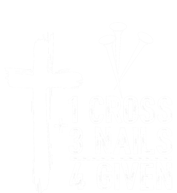 1 Cross 3 Nails Forgiven Christian Happy Easter Gift Dry Zone Grid Polo