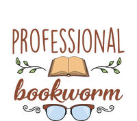 Professional Bookworm Glasses Reading Books Gift Cute Reading Cropped Pullover Crew