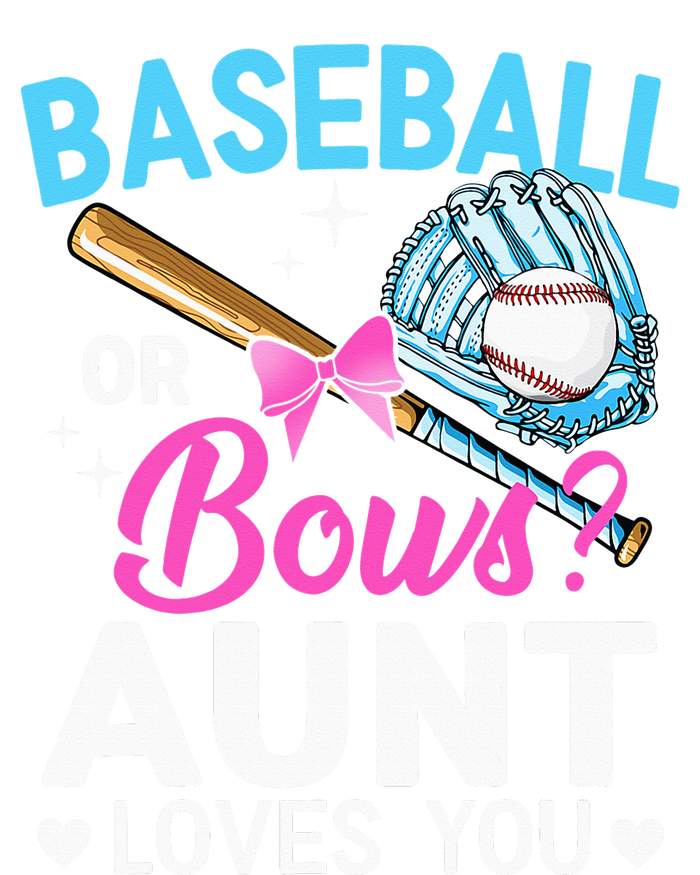 Baseball Or Bows Aunt Loves You Gender Reveal T-Shirt