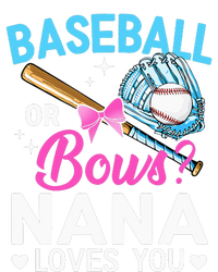 Baseball Or Bows Nana Loves You Gender Reveal Grandma Baby Long Sleeve Bodysuit