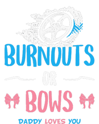 Burnouts or Bows Gender Reveal Baby Party Announcement Dad Baby Long Sleeve Bodysuit