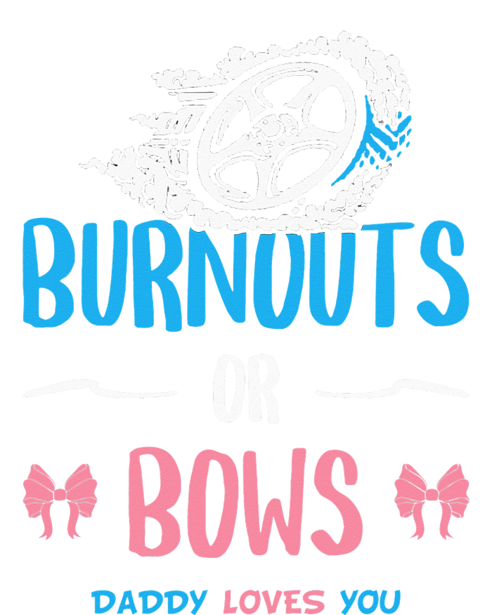 Burnouts or Bows Gender Reveal Baby Party Announcement Dad Baby Long Sleeve Bodysuit