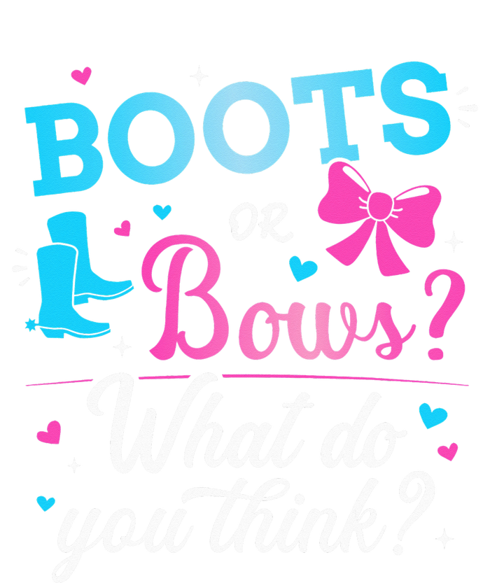 Gender reveal boots or bows what do you think baby party Tank Top